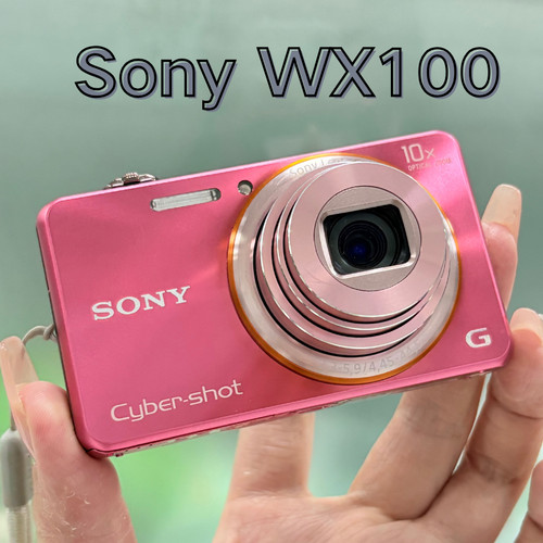 Sony cyber shot dsc wx100 - sony, rosa